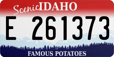 ID license plate E261373
