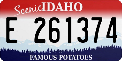 ID license plate E261374