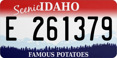 ID license plate E261379
