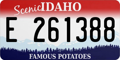 ID license plate E261388