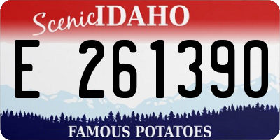 ID license plate E261390