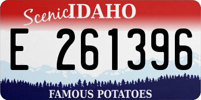 ID license plate E261396