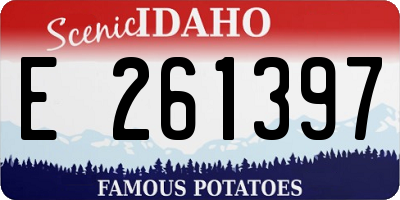 ID license plate E261397