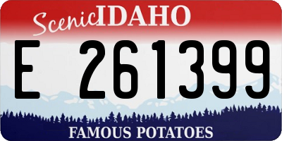 ID license plate E261399