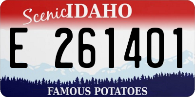 ID license plate E261401