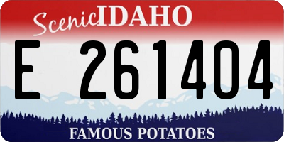 ID license plate E261404