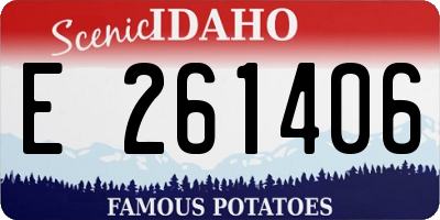 ID license plate E261406