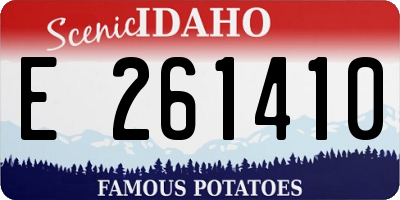 ID license plate E261410