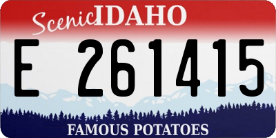 ID license plate E261415
