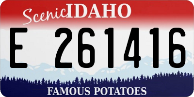ID license plate E261416