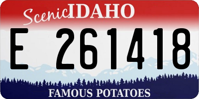 ID license plate E261418