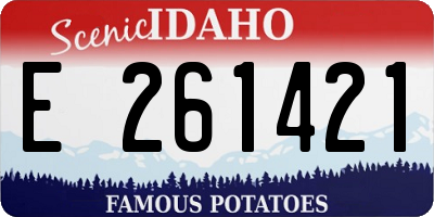 ID license plate E261421