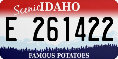 ID license plate E261422