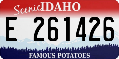ID license plate E261426