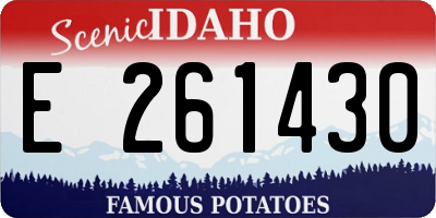 ID license plate E261430