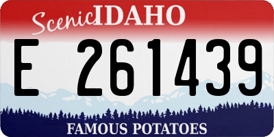 ID license plate E261439