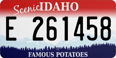 ID license plate E261458