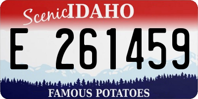 ID license plate E261459