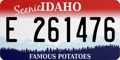 ID license plate E261476