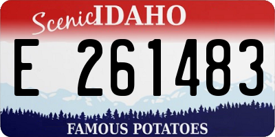 ID license plate E261483
