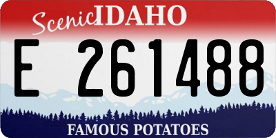ID license plate E261488