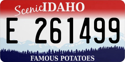 ID license plate E261499