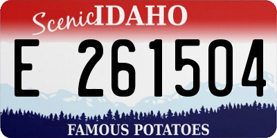 ID license plate E261504