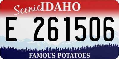 ID license plate E261506
