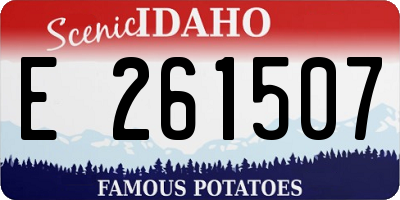 ID license plate E261507