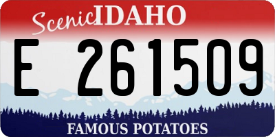 ID license plate E261509