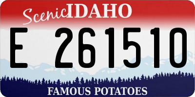 ID license plate E261510