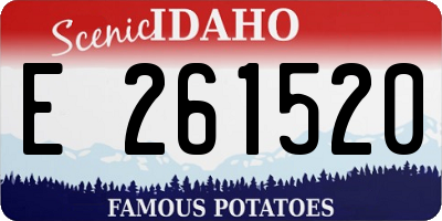 ID license plate E261520