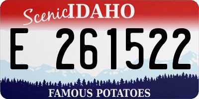 ID license plate E261522