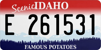 ID license plate E261531