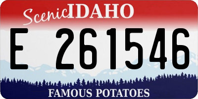 ID license plate E261546