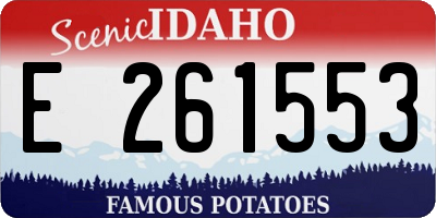 ID license plate E261553