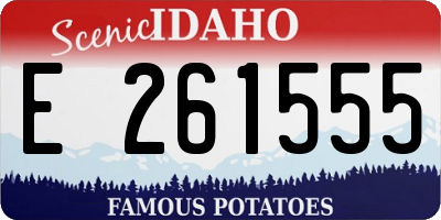 ID license plate E261555