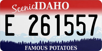 ID license plate E261557