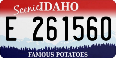 ID license plate E261560