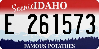 ID license plate E261573