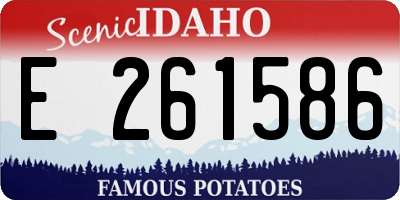 ID license plate E261586