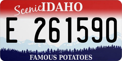ID license plate E261590
