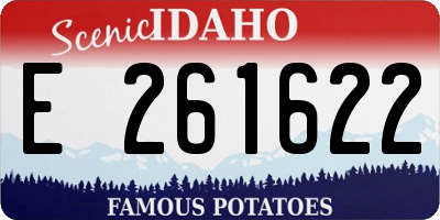 ID license plate E261622