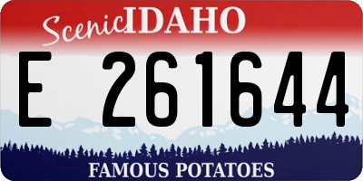 ID license plate E261644