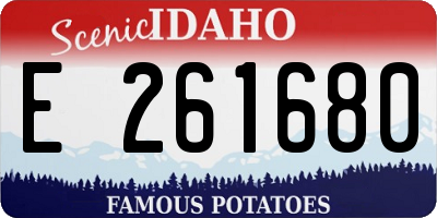 ID license plate E261680