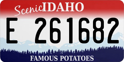 ID license plate E261682