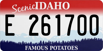 ID license plate E261700