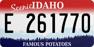 ID license plate E261770