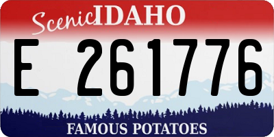 ID license plate E261776