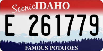 ID license plate E261779